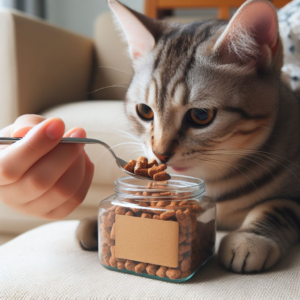 cat  eating good foods