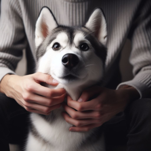 how to pet your husky