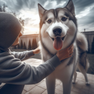 understanding husky petting